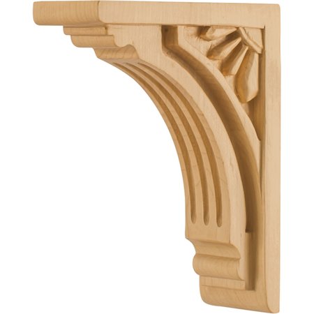 HARDWARE RESOURCES 2" Wx4-5/8"Dx6"H Cherry Art Deco Corbel COR5-1CH